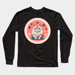 Siberian Cat Xmas Ornament, Love Cats Long Sleeve T-Shirt